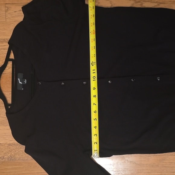 GNW BRAND WOMEN'S BLACK FRONT BUTTON CARDIGAN SWEATER SIZE LARGE - Picture 9 of 15